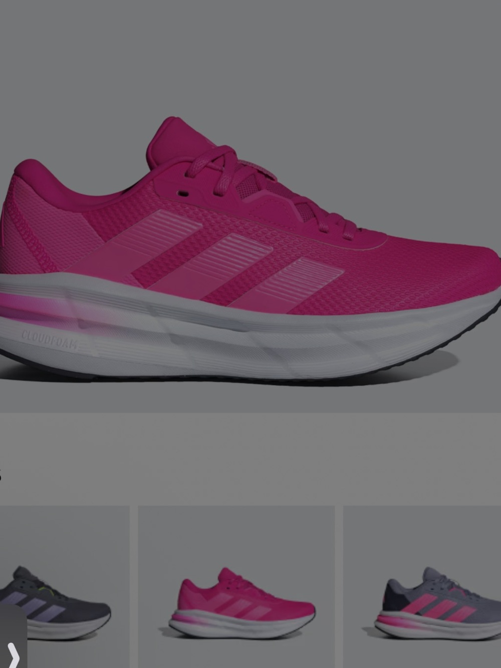 Adidas Women's Hot Pink Running Shoe 8.5 New with box